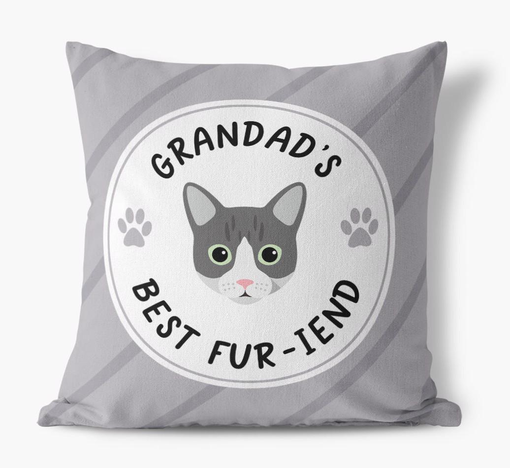 Grandad's Best Fur-iend: Personalised {breedCommonName} Cushion