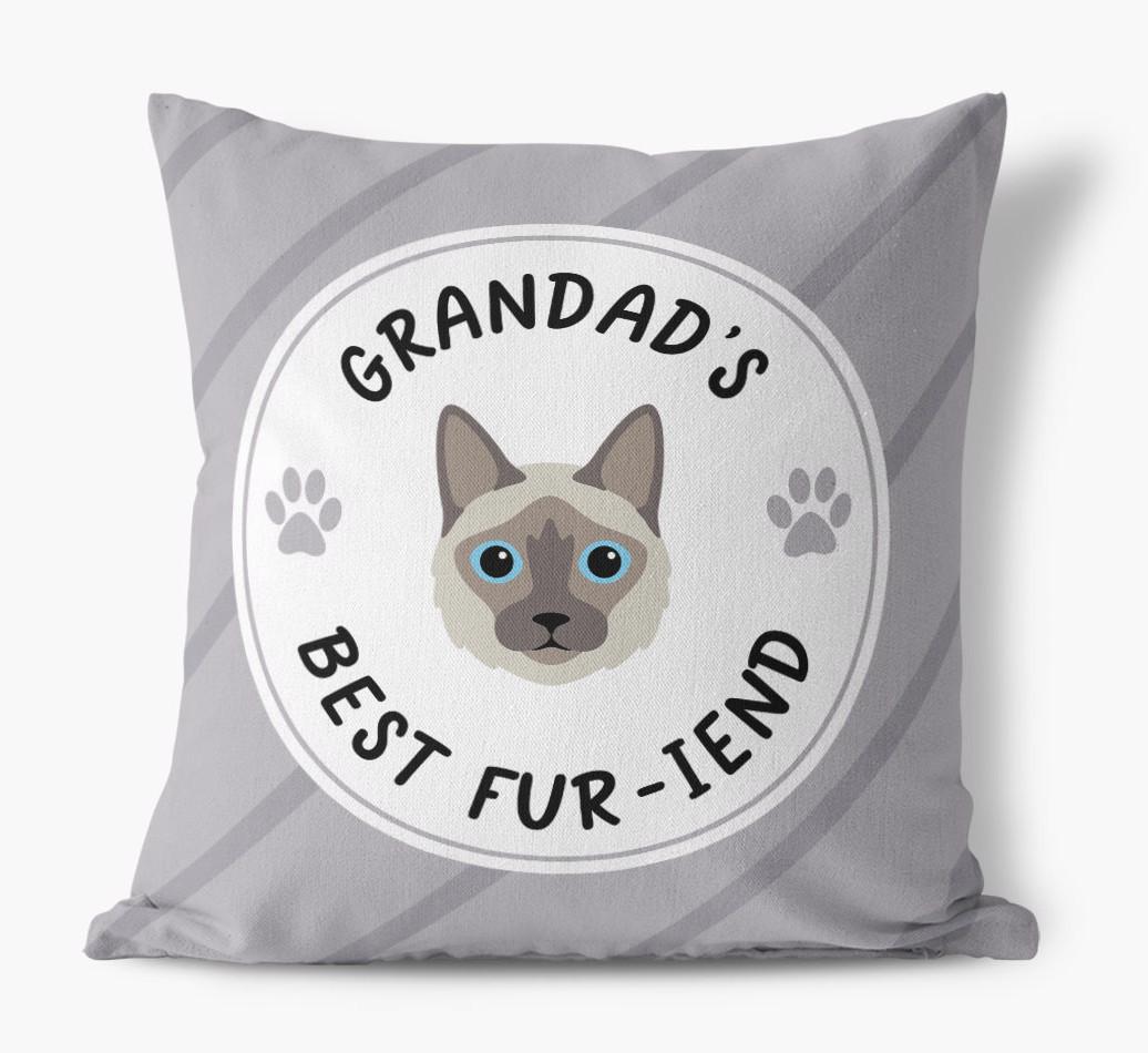Grandad's Best Fur-iend: Personalised {breedCommonName} Cushion