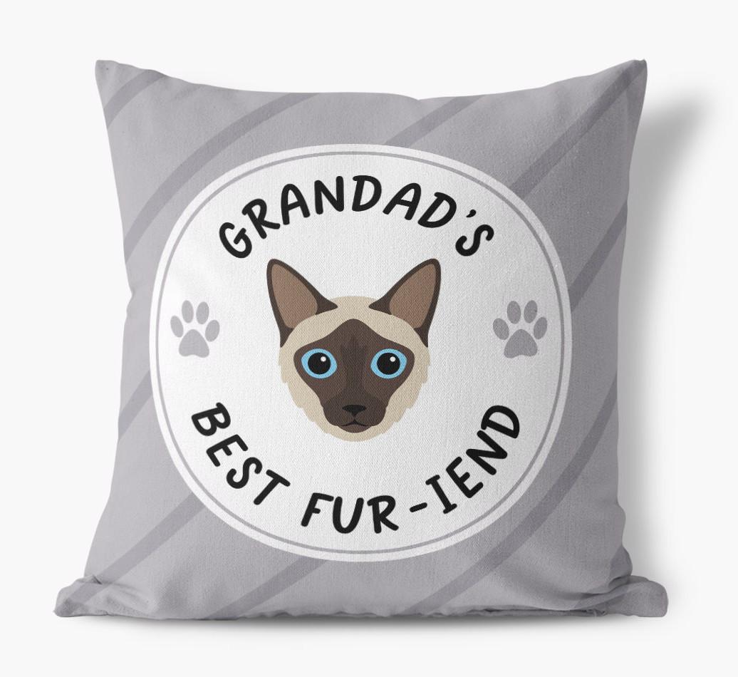 Grandad's Best Fur-iend: Personalised {breedCommonName} Cushion