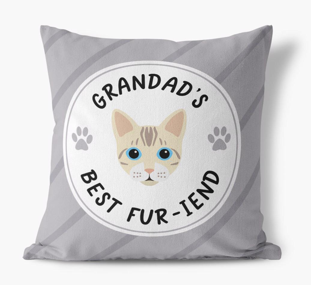 Grandad's Best Fur-iend: Personalised {breedCommonName} Cushion