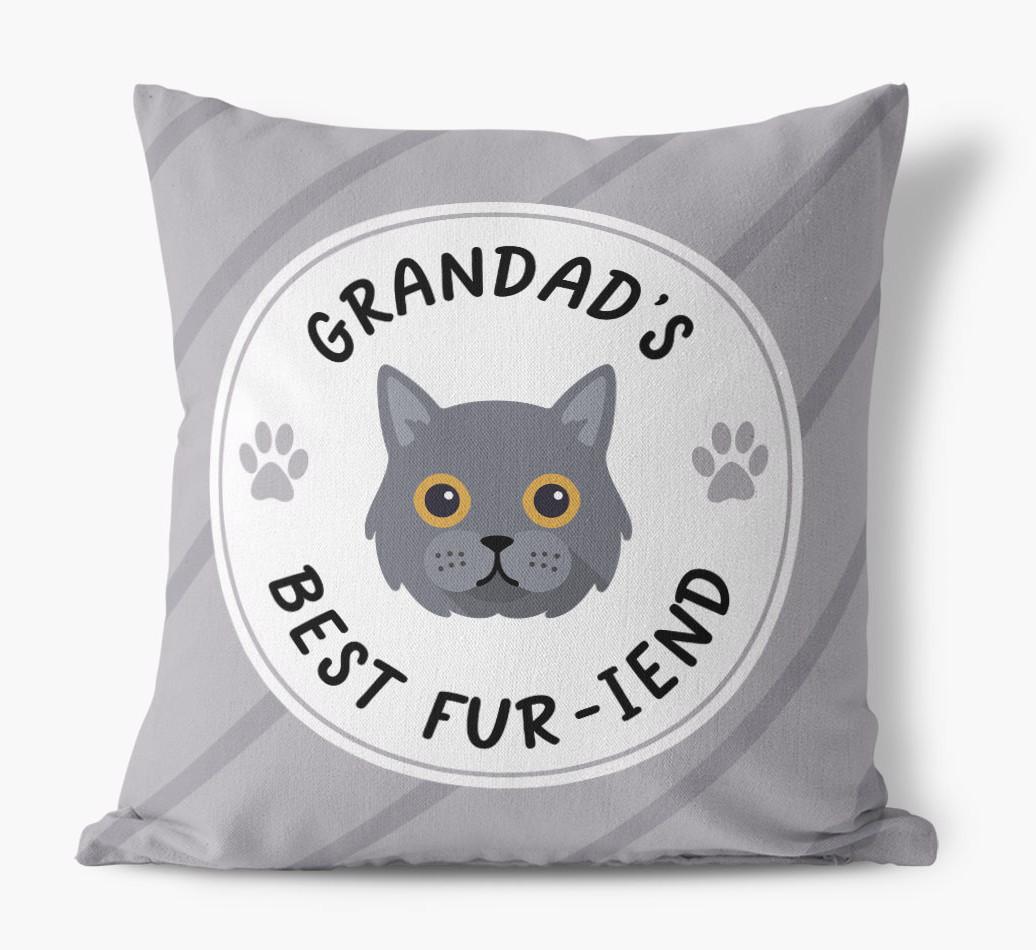 Grandad's Best Fur-iend: Personalised {breedCommonName} Cushion