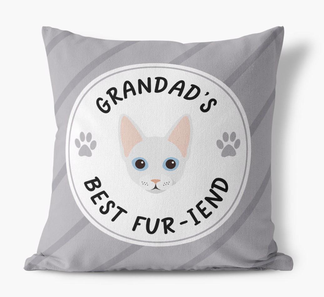 Grandad's Best Fur-iend: Personalised {breedCommonName} Cushion