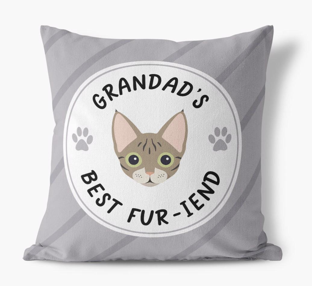 Grandad's Best Fur-iend: Personalised {breedCommonName} Cushion