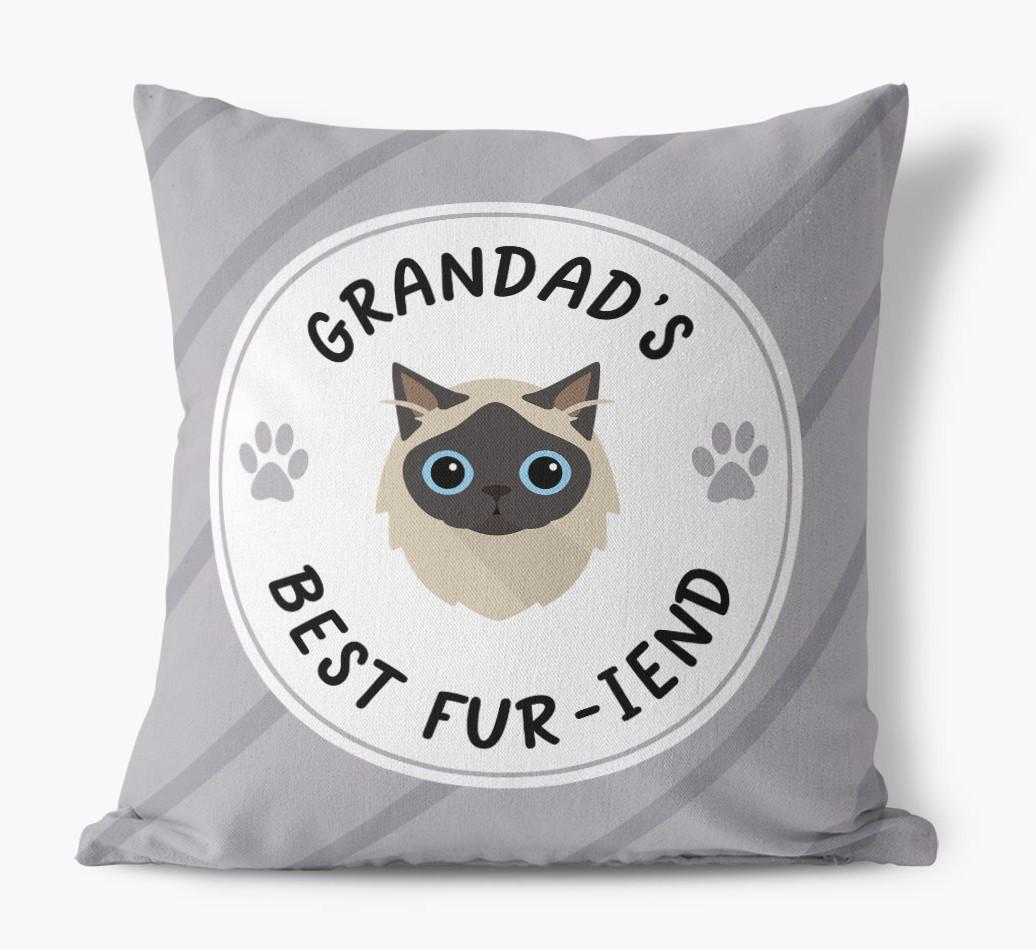 Grandad's Best Fur-iend: Personalised {breedCommonName} Cushion