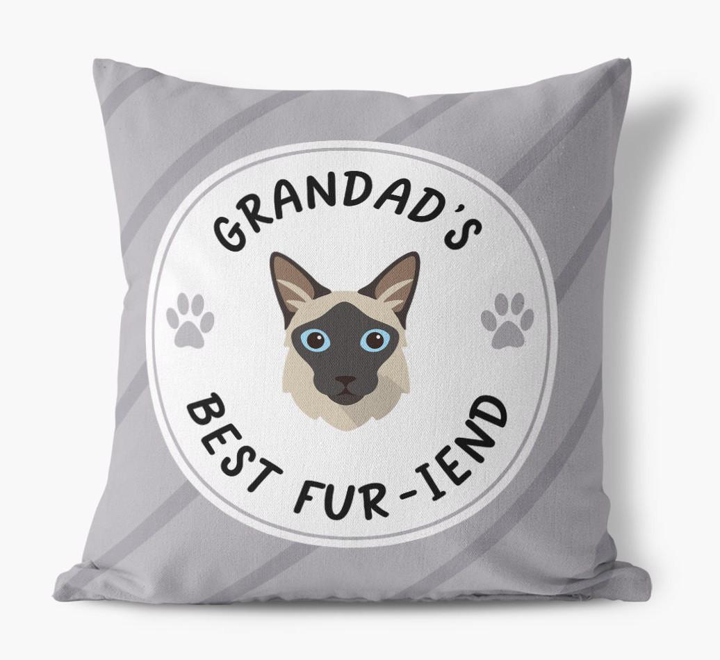 Grandad's Best Fur-iend: Personalised {breedCommonName} Cushion