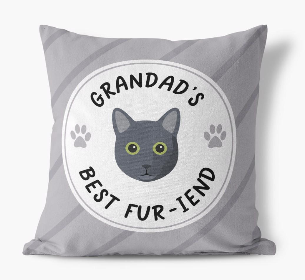 Grandad's Best Fur-iend: Personalised {breedCommonName} Cushion