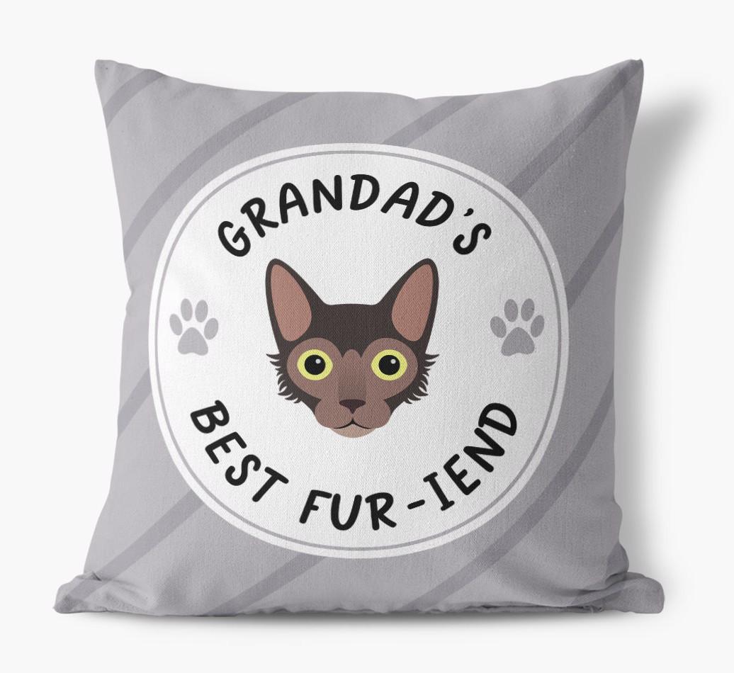 Grandad's Best Fur-iend: Personalised {breedCommonName} Cushion
