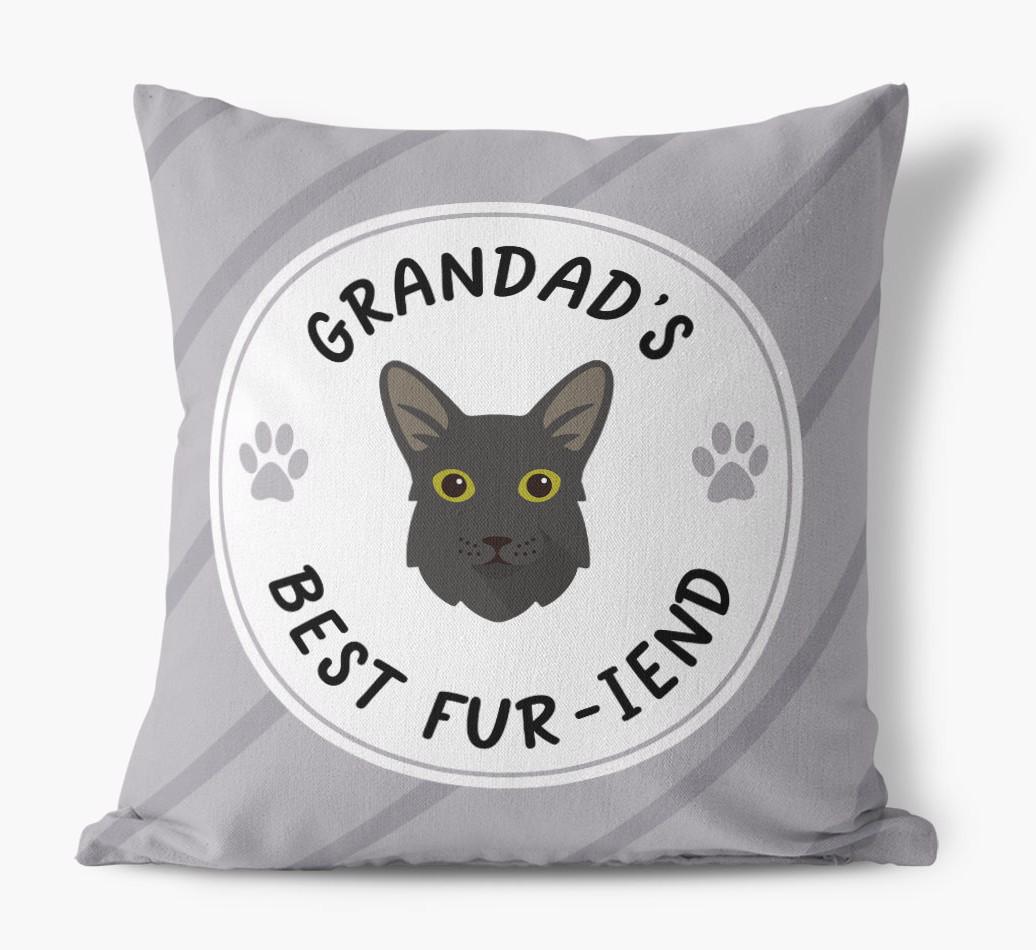 Grandad's Best Fur-iend: Personalised {breedCommonName} Cushion