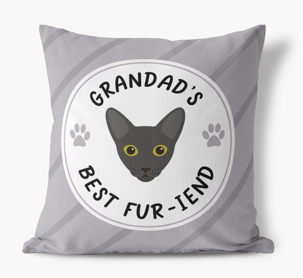 Grandad's Best Fur-iend: Personalised {breedCommonName} Cushion