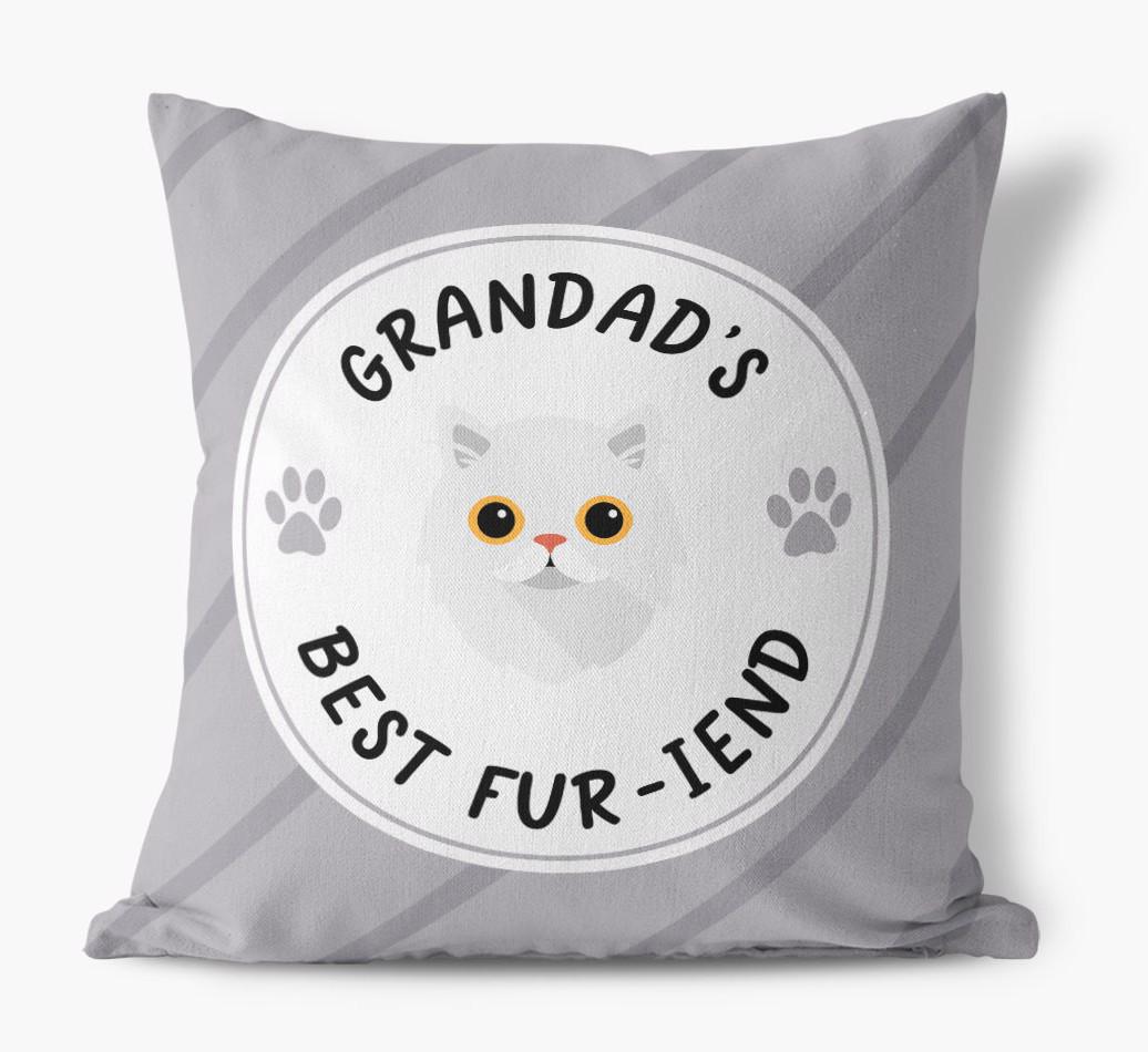 Grandad's Best Fur-iend: Personalised {breedCommonName} Cushion