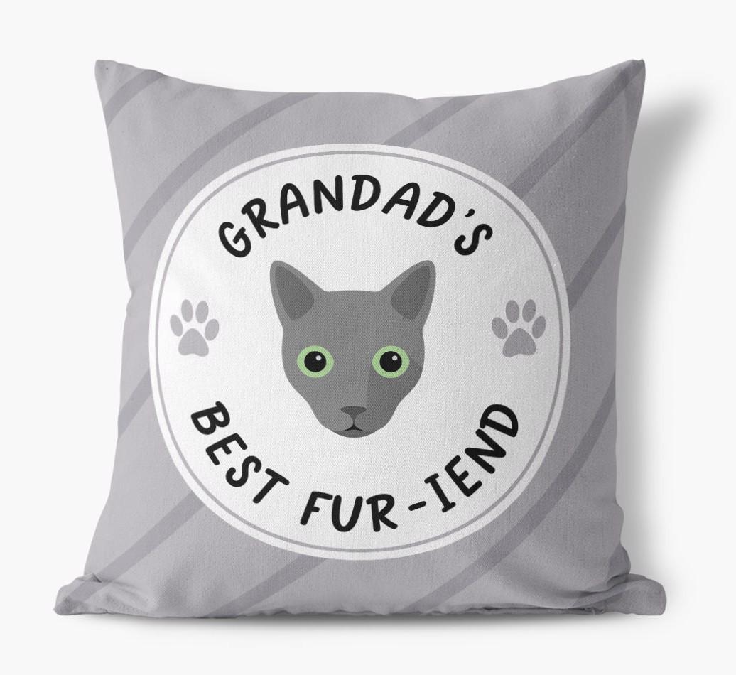Grandad's Best Fur-iend: Personalised {breedCommonName} Cushion