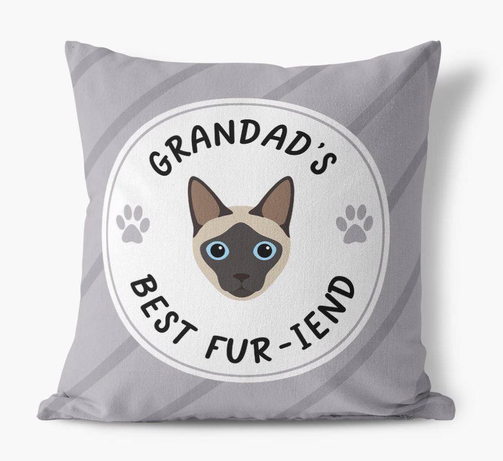 Grandad's Best Fur-iend: Personalised {breedCommonName} Cushion