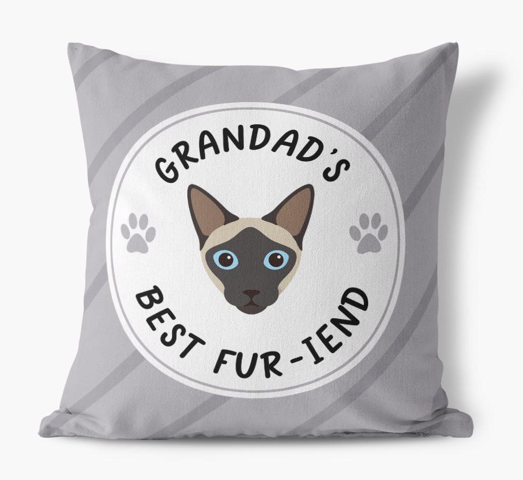 Grandad's Best Fur-iend: Personalised {breedCommonName} Cushion