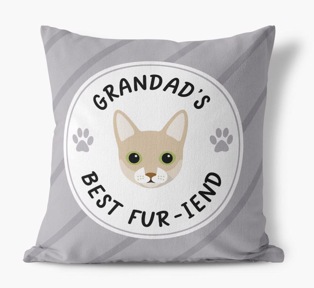 Grandad's Best Fur-iend: Personalised {breedCommonName} Cushion