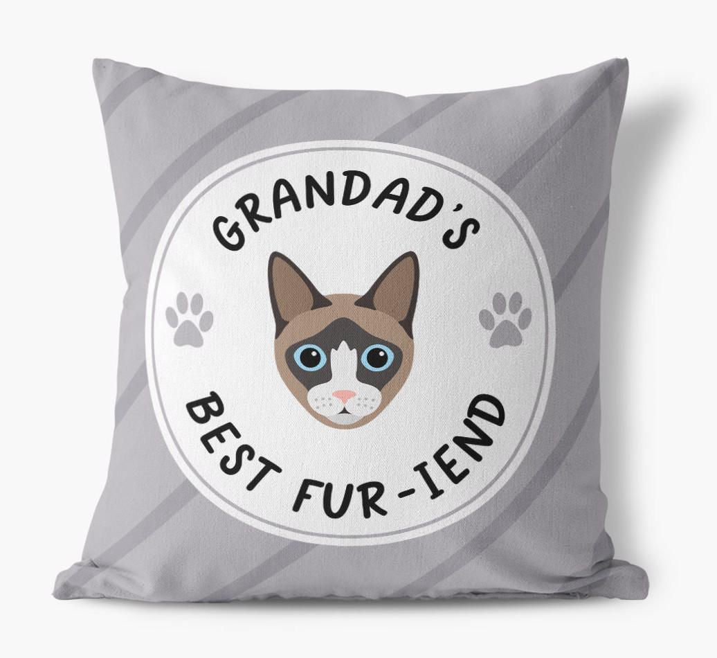 Grandad's Best Fur-iend: Personalised {breedCommonName} Cushion