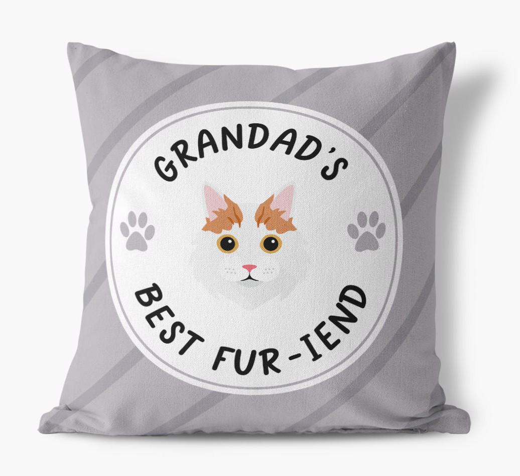 Grandad's Best Fur-iend: Personalised {breedCommonName} Cushion