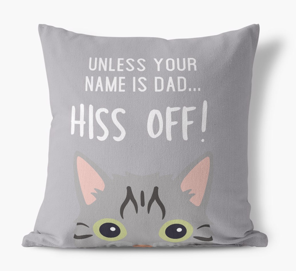 Hiss Off: Personalised {breedCommonName} Cushion