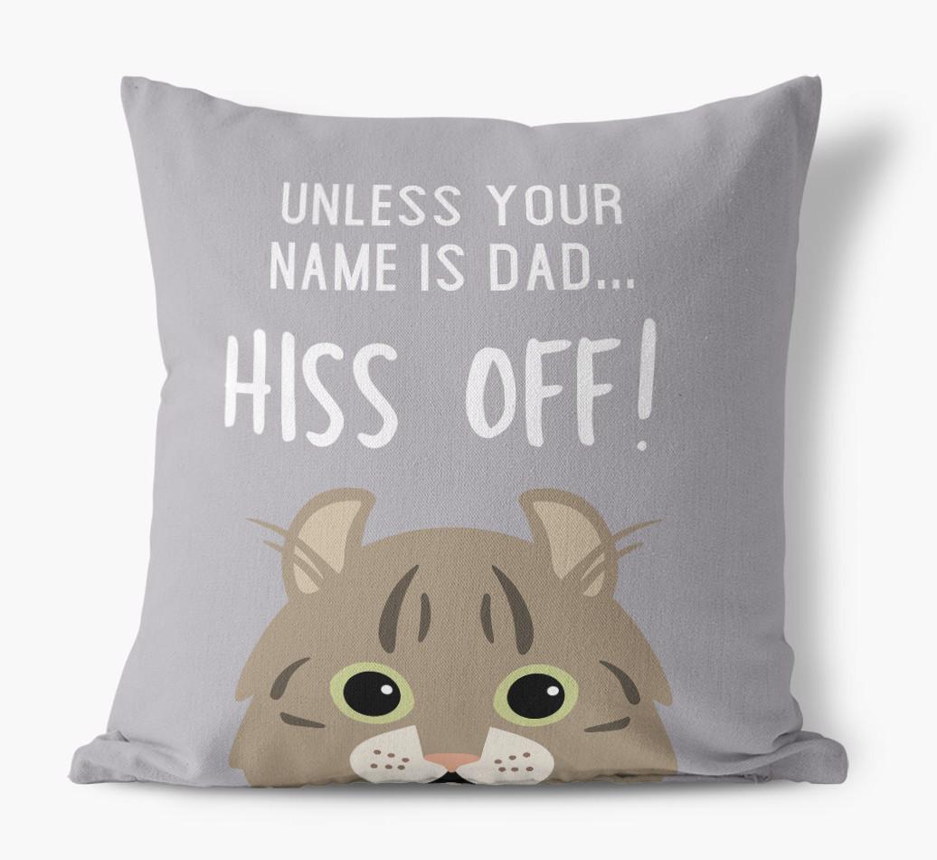 Hiss Off: Personalized {breedCommonName} Pillow