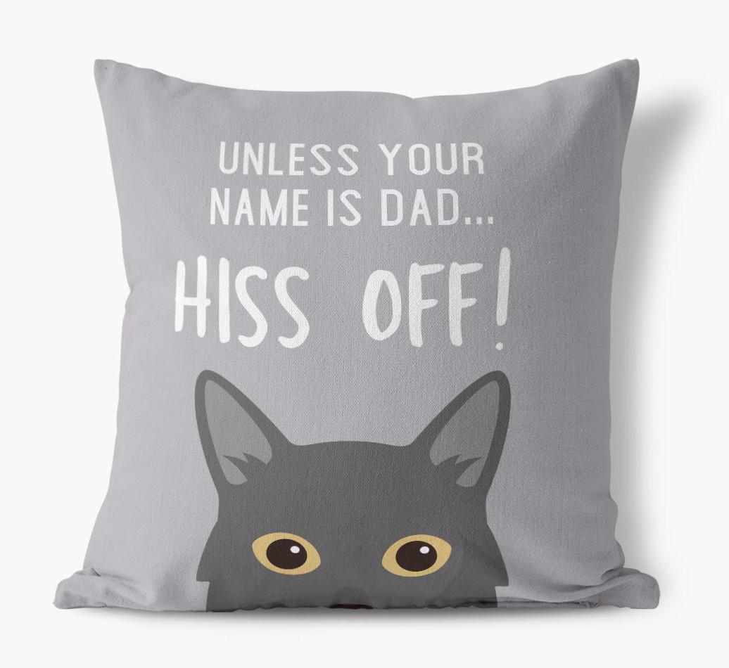 Hiss Off: Personalized {breedCommonName} Pillow