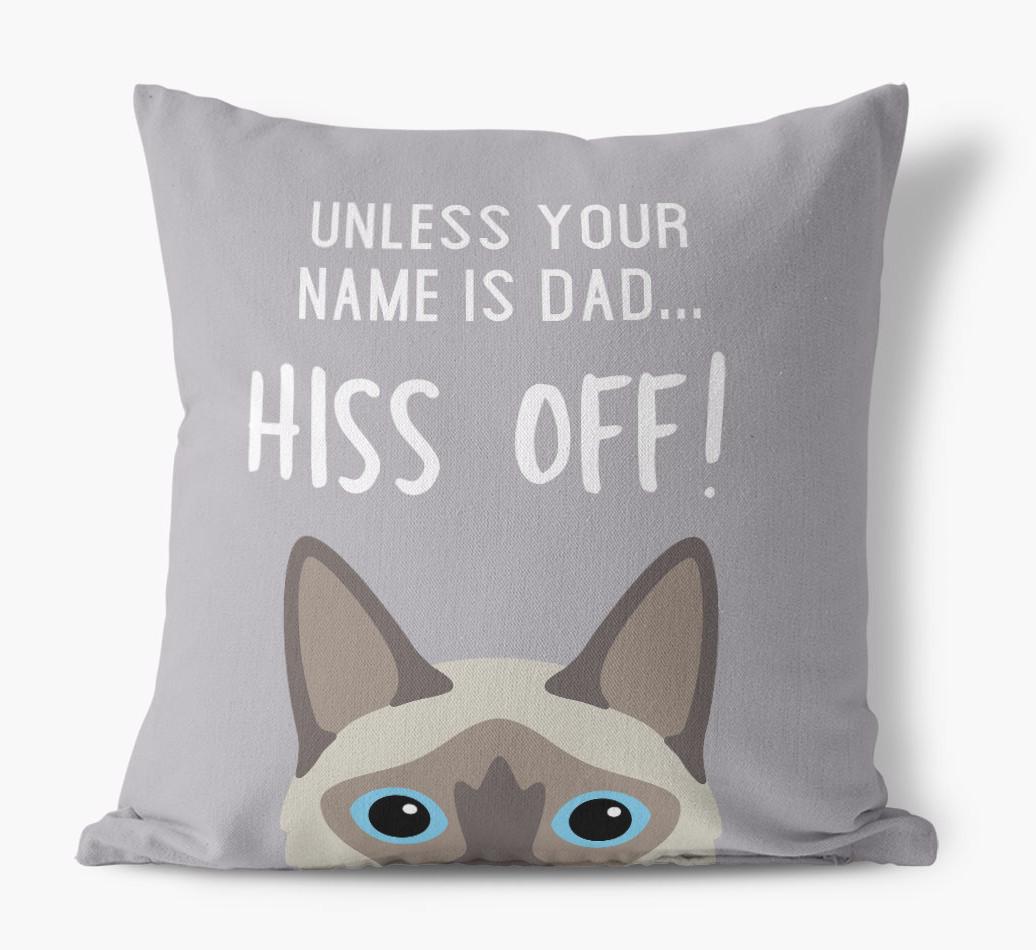 Hiss Off: Personalized {breedCommonName} Pillow