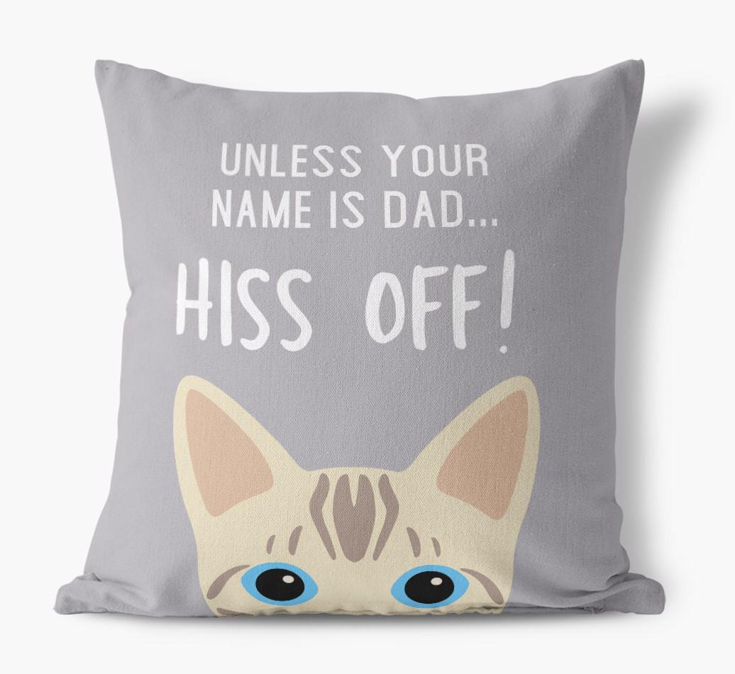 Hiss Off: Personalized {breedCommonName} Pillow