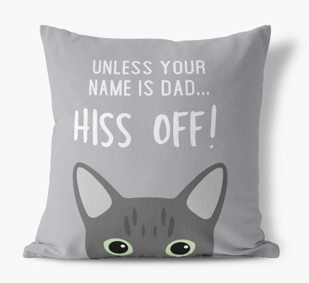 Hiss Off: Personalized {breedCommonName} Pillow