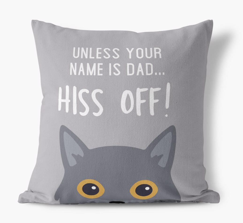 Hiss Off: Personalized {breedCommonName} Pillow