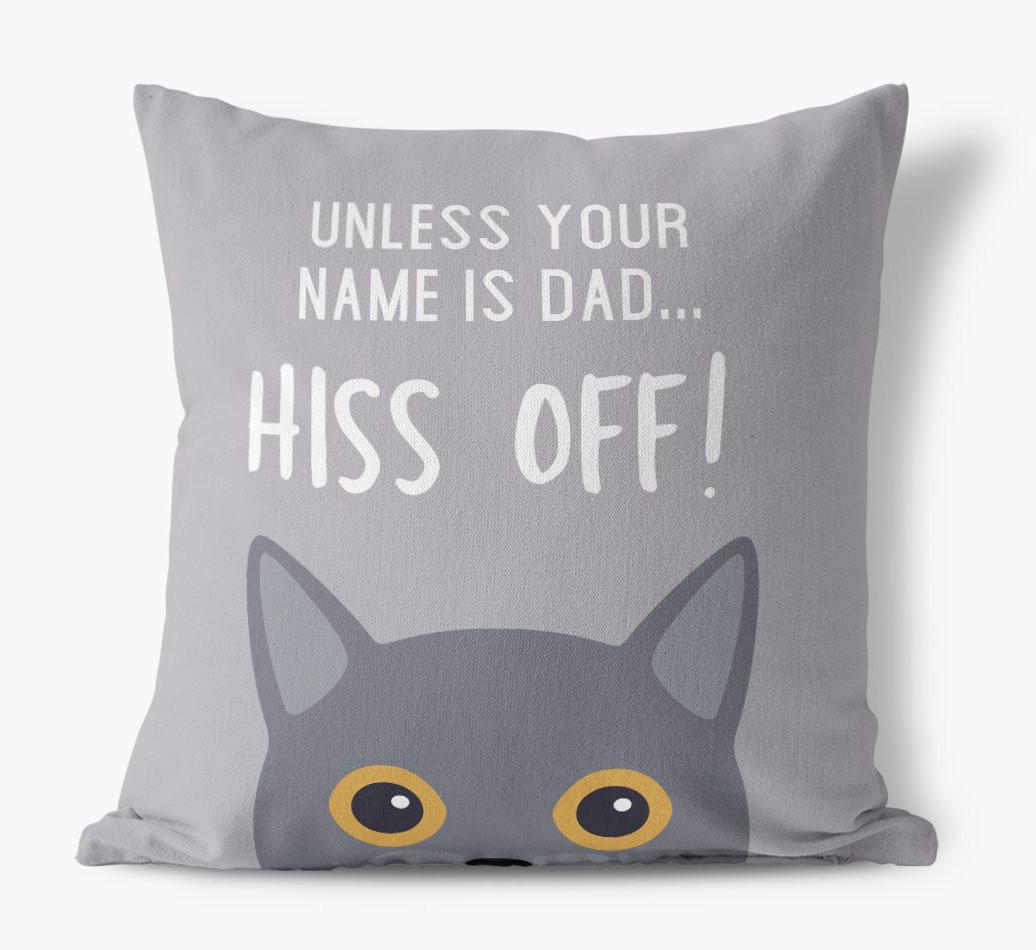 Hiss Off: Personalized {breedCommonName} Pillow
