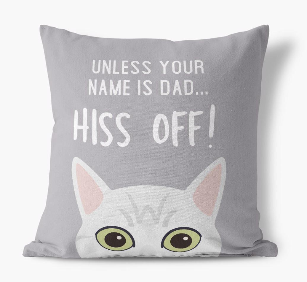 Hiss Off: Personalized {breedCommonName} Pillow
