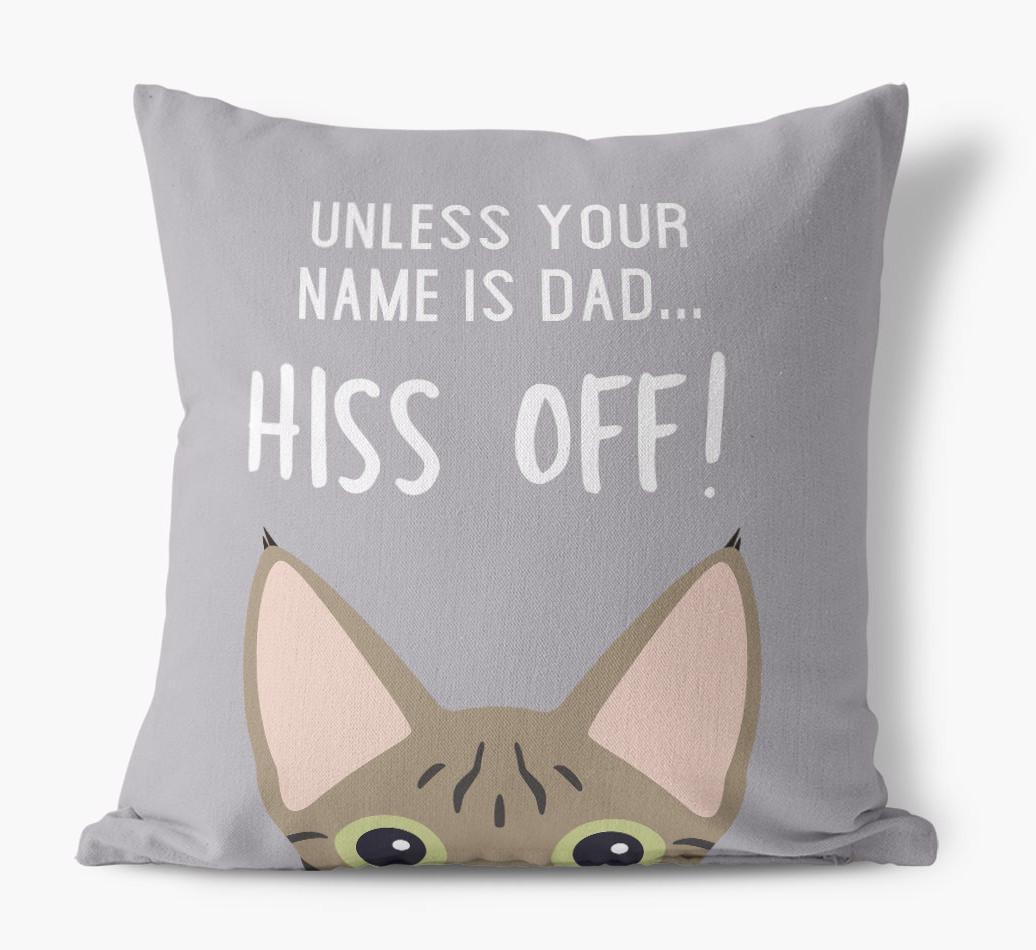 Hiss Off: Personalized {breedCommonName} Pillow