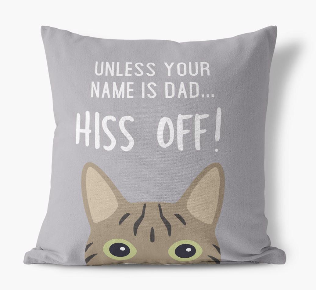 Hiss Off: Personalized {breedCommonName} Pillow