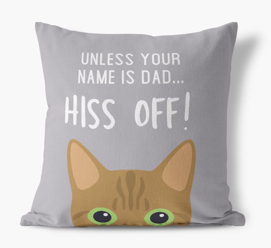 Hiss Off: Personalized {breedCommonName} Pillow