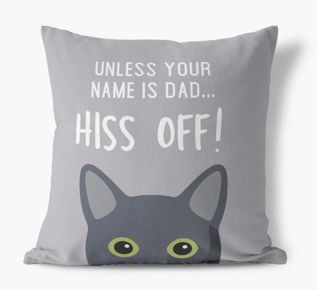 Hiss Off: Personalized {breedCommonName} Pillow