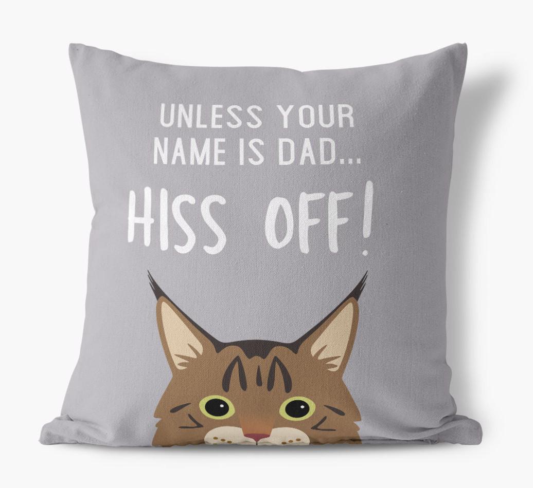 Hiss Off: Personalized {breedCommonName} Pillow