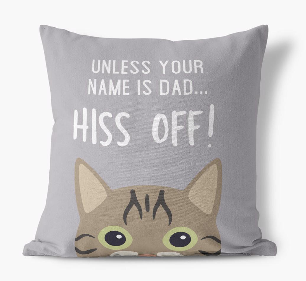 Hiss Off: Personalized {breedCommonName} Pillow