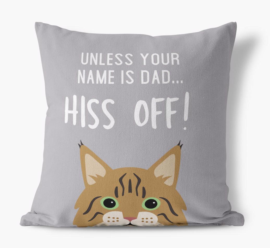 Hiss Off: Personalized {breedCommonName} Pillow