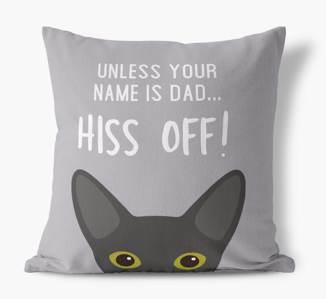 Hiss Off: Personalized {breedCommonName} Pillow
