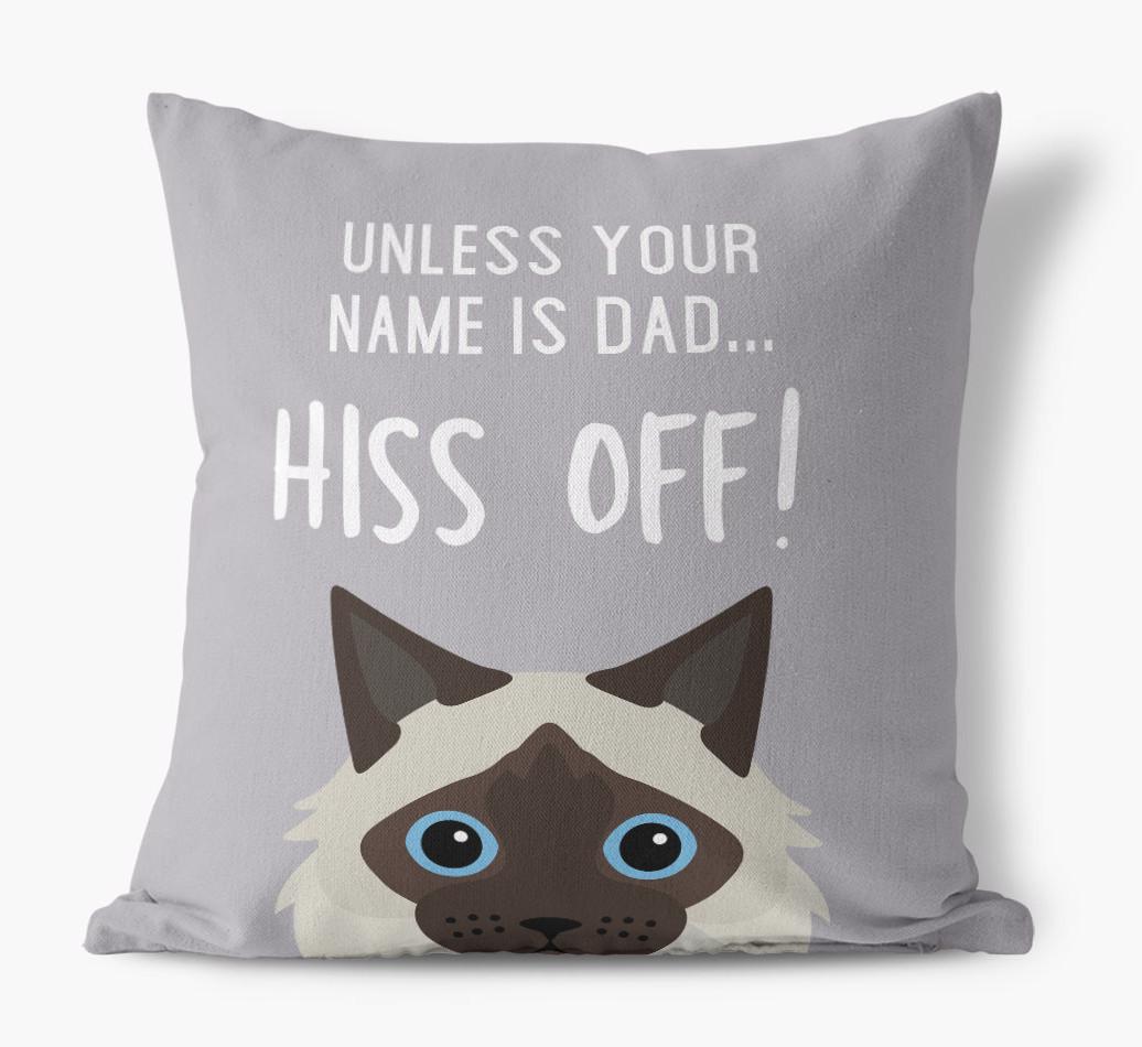 Hiss Off: Personalized {breedCommonName} Pillow