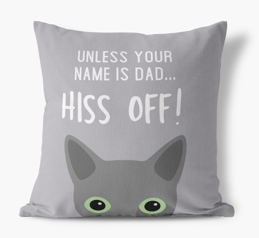 Hiss Off: Personalized {breedCommonName} Pillow