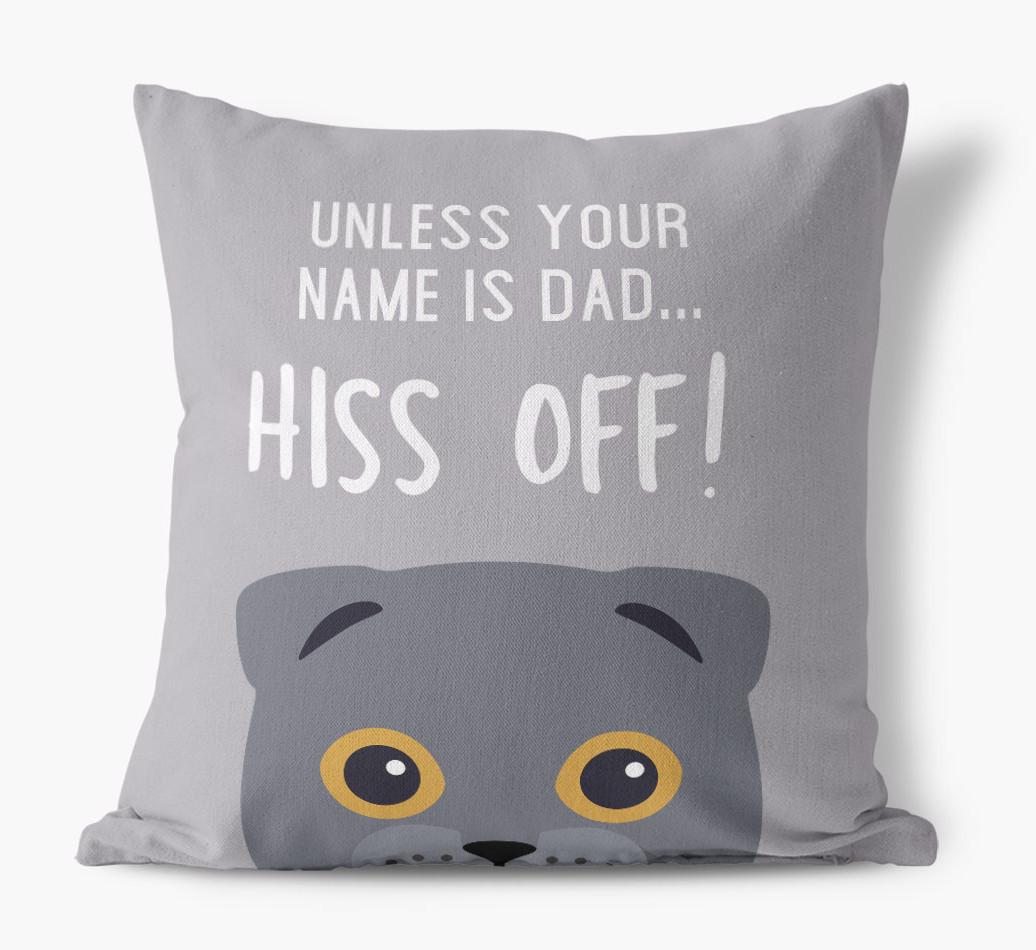 Hiss Off: Personalized {breedCommonName} Pillow