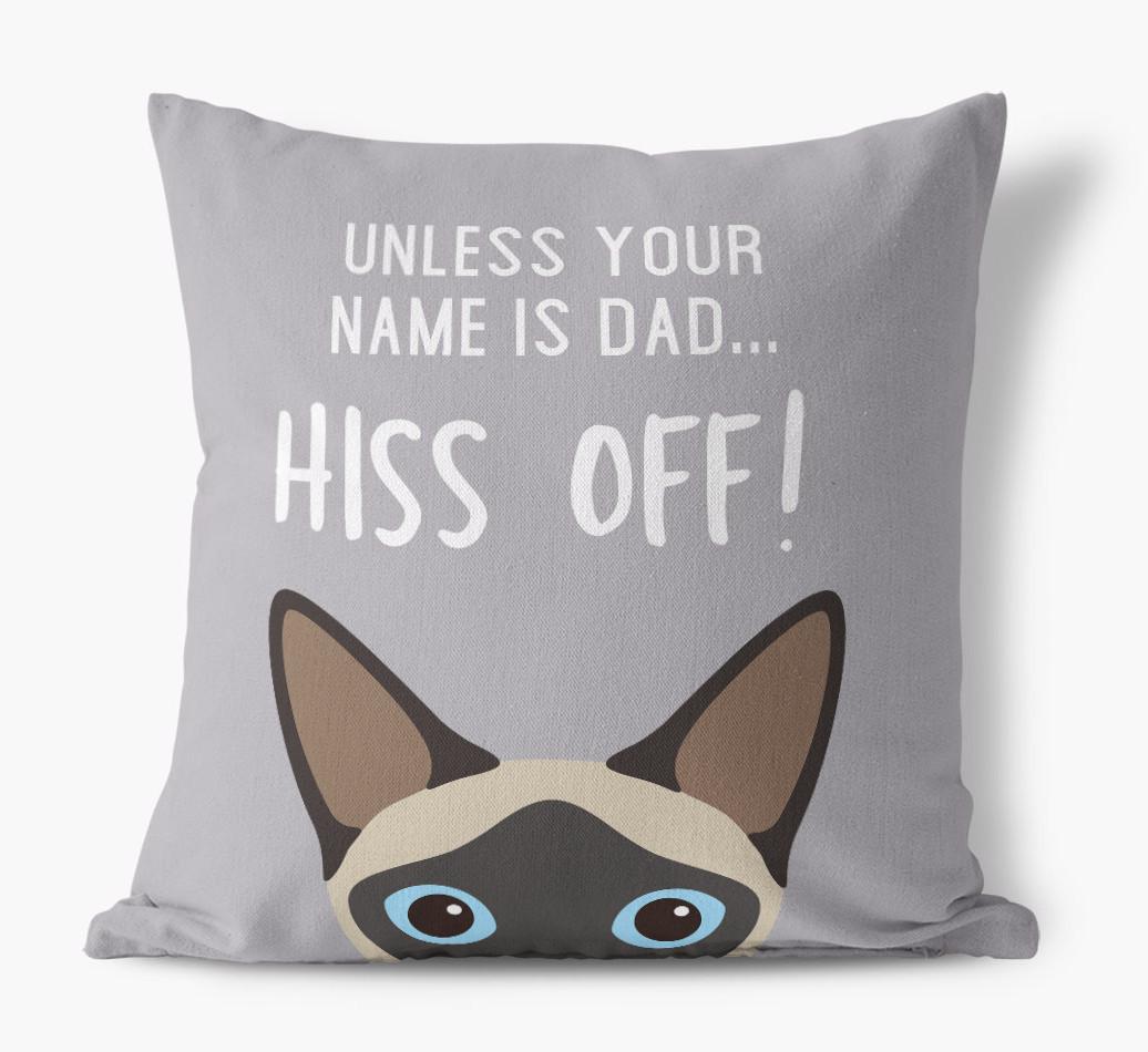 Hiss Off: Personalized {breedCommonName} Pillow