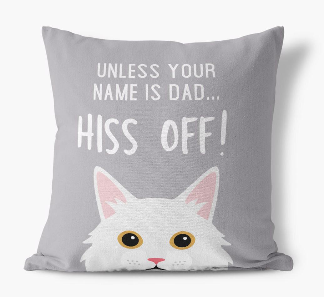 Hiss Off: Personalized {breedCommonName} Pillow