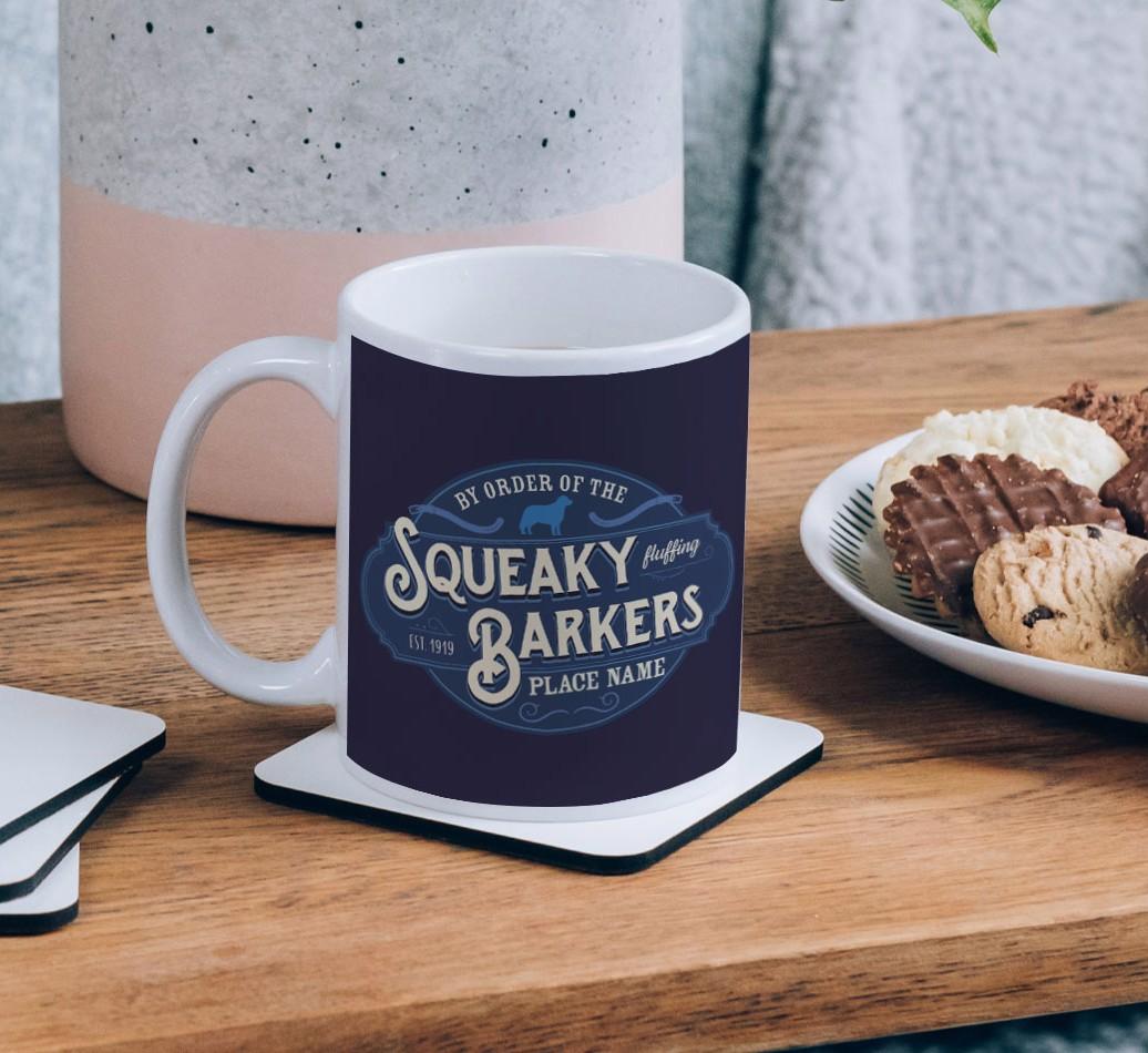 Squeaky Barkers: Personalised {breedCommonName} Mug