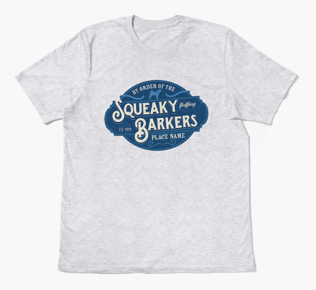 Squeaky Barkers: Personalised {breedFullName} T-Shirt