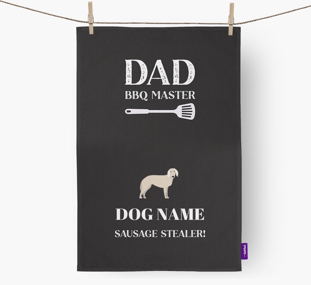BBQ Master: Personalised {breedFullName} Tea Towel