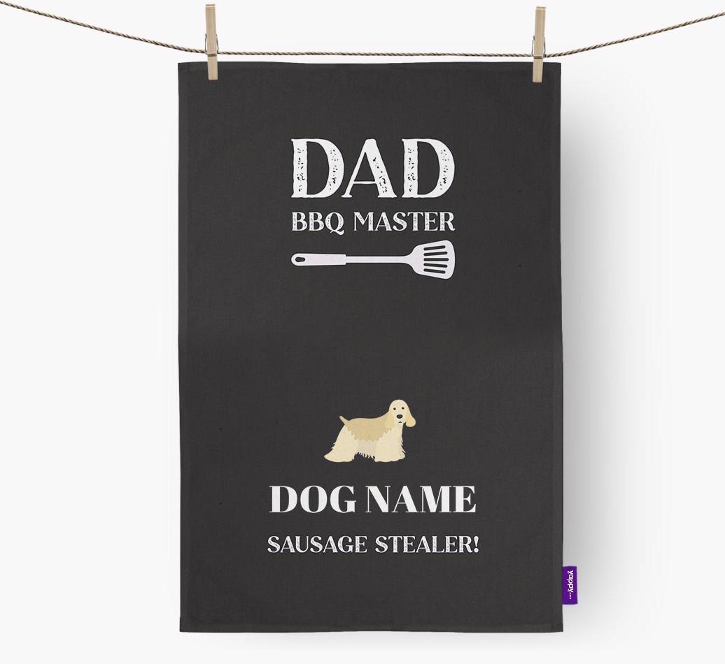 BBQ Master: Personalised {breedFullName} Tea Towel