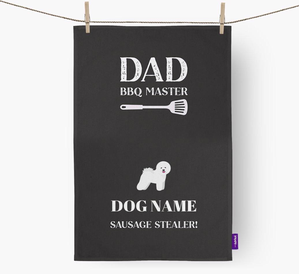 BBQ Master: Personalised {breedFullName} Tea Towel