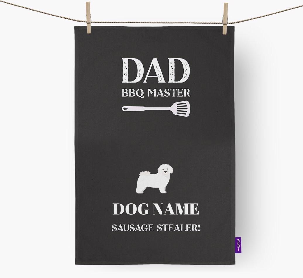 BBQ Master: Personalised {breedFullName} Tea Towel
