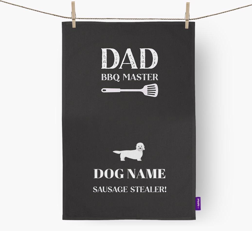 BBQ Master: Personalised {breedFullName} Tea Towel
