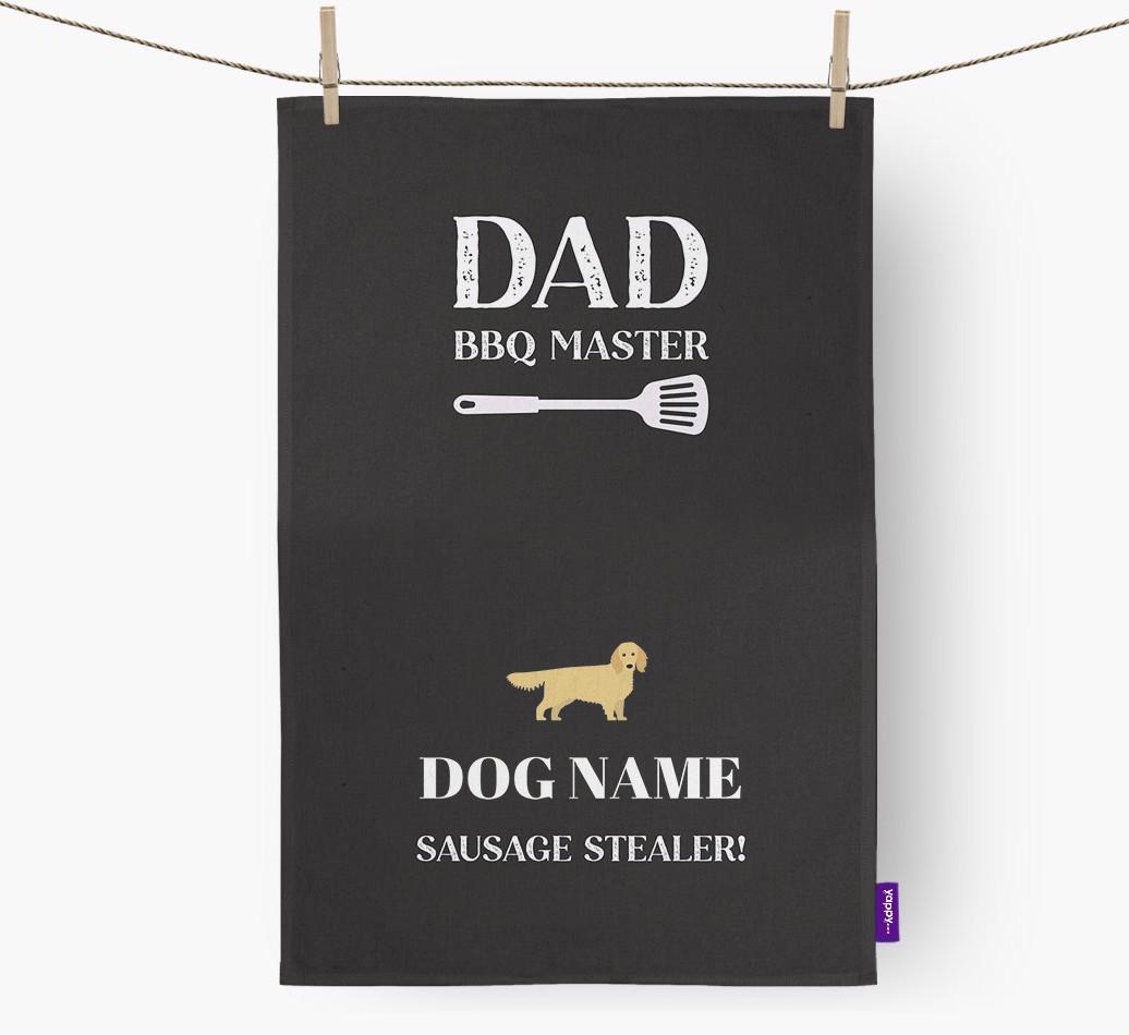 BBQ Master: Personalised {breedFullName} Tea Towel